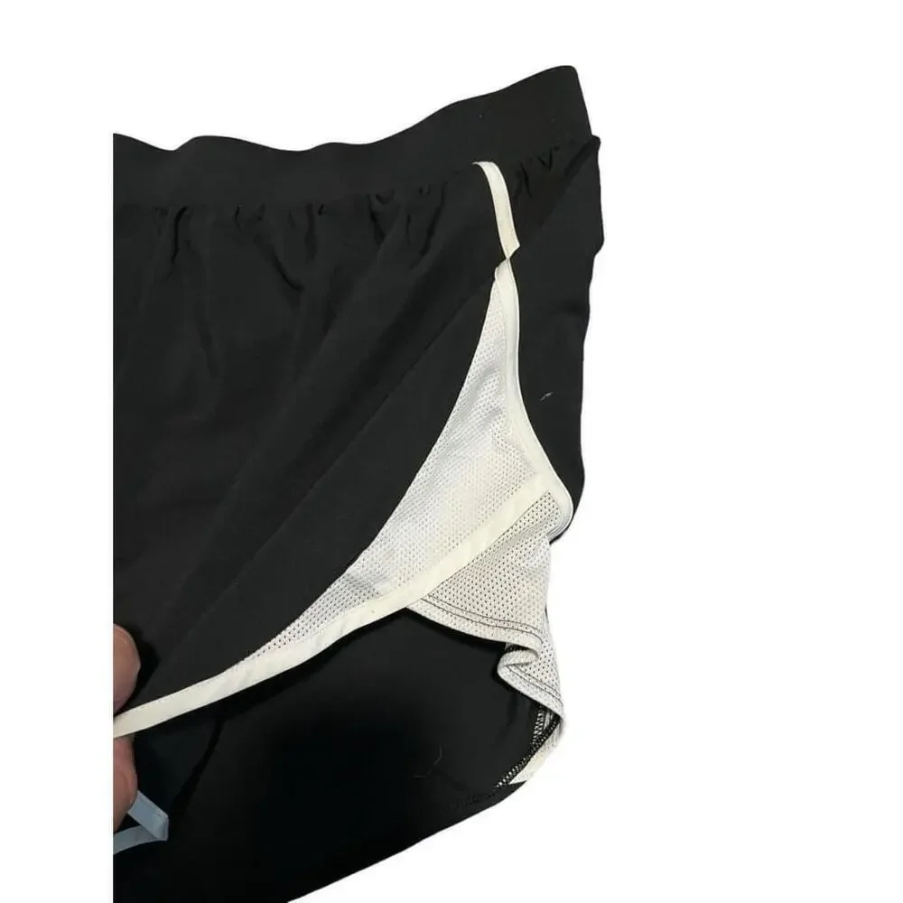 Under Armour Womens Running Shorts Size 3X Black White